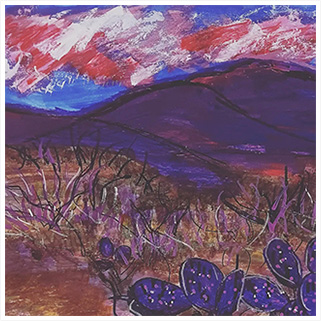 Purple cactus Arizona
